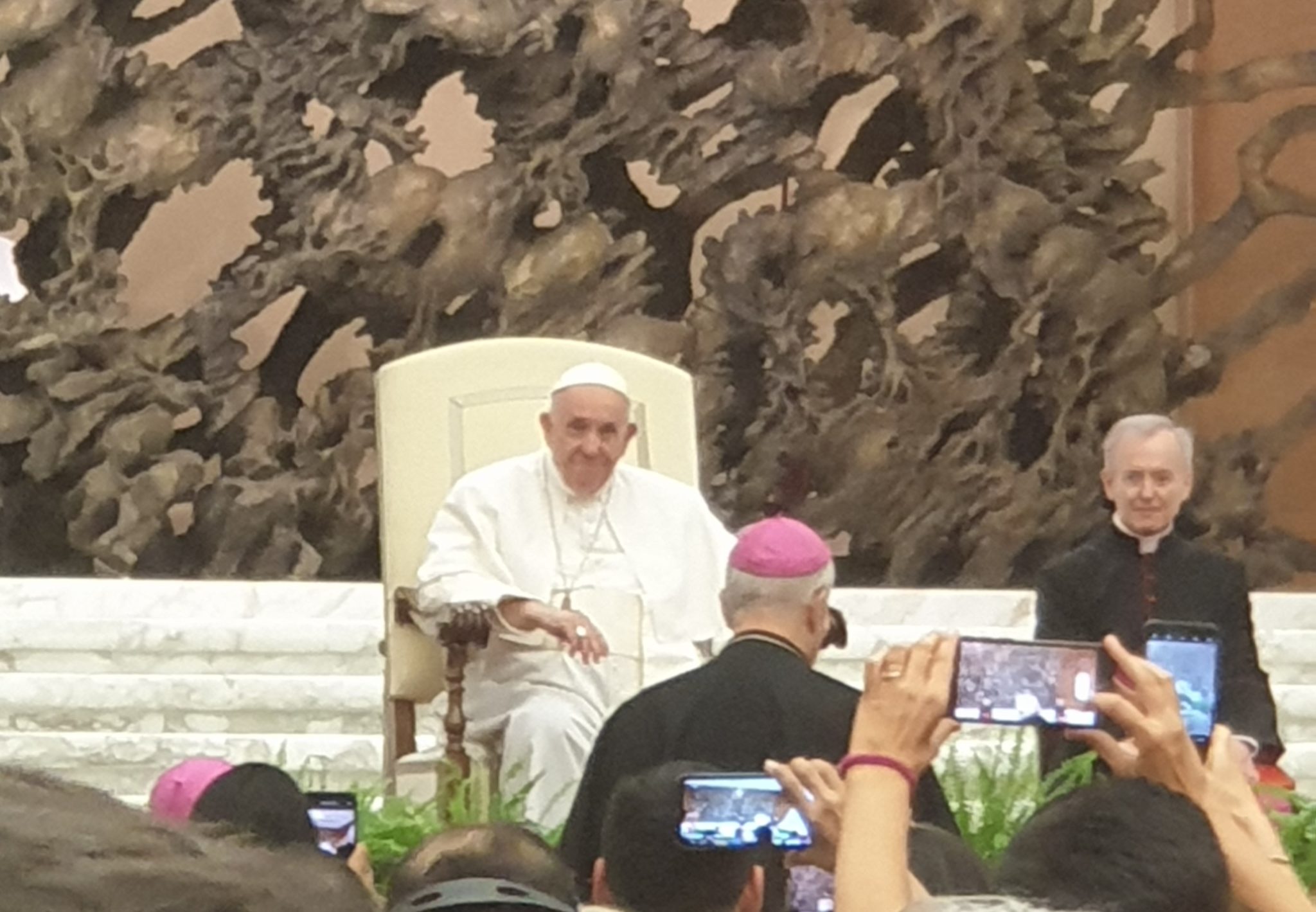 Audience des catéchistes avec le pape François