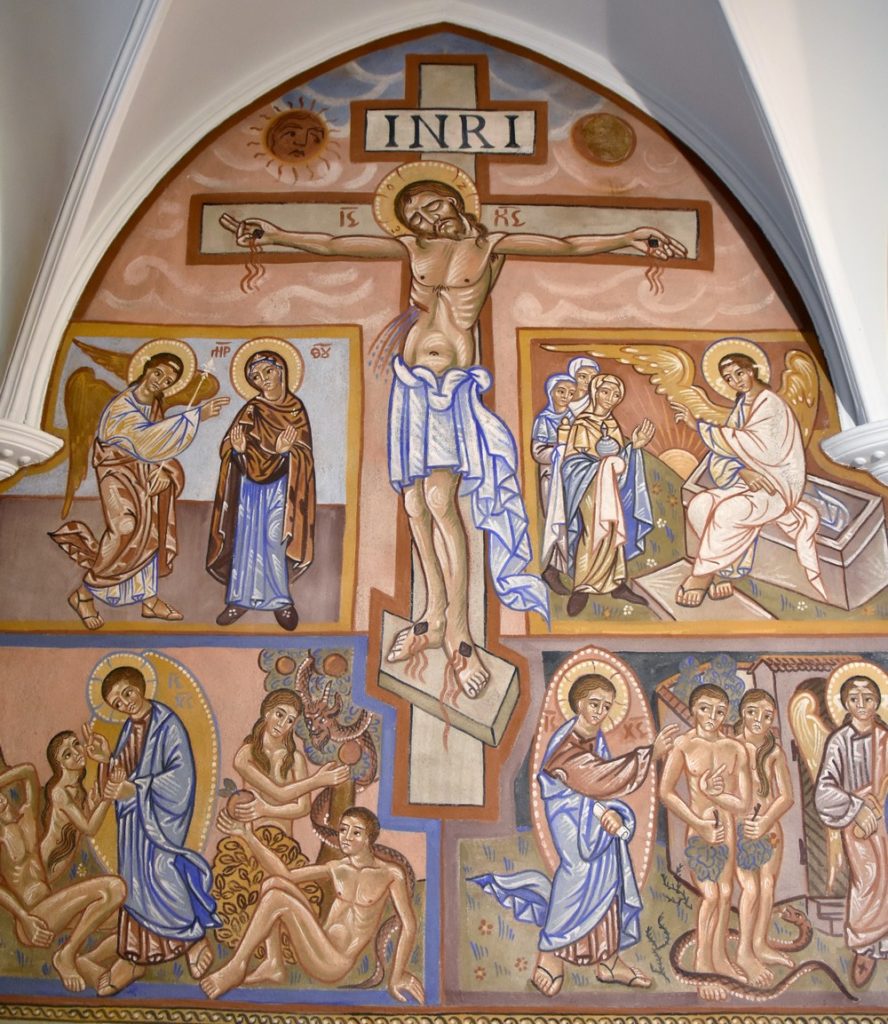 Fresque Greschny Croix rédemption